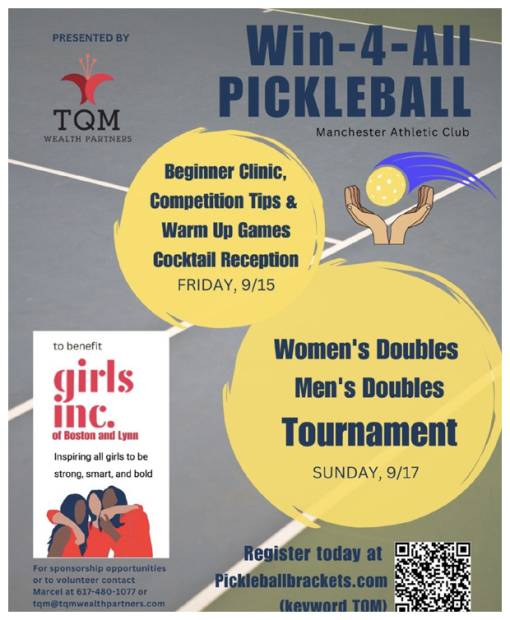 Marblehead Women Spearhead Pickleball Tournament to Benefit Girls Inc